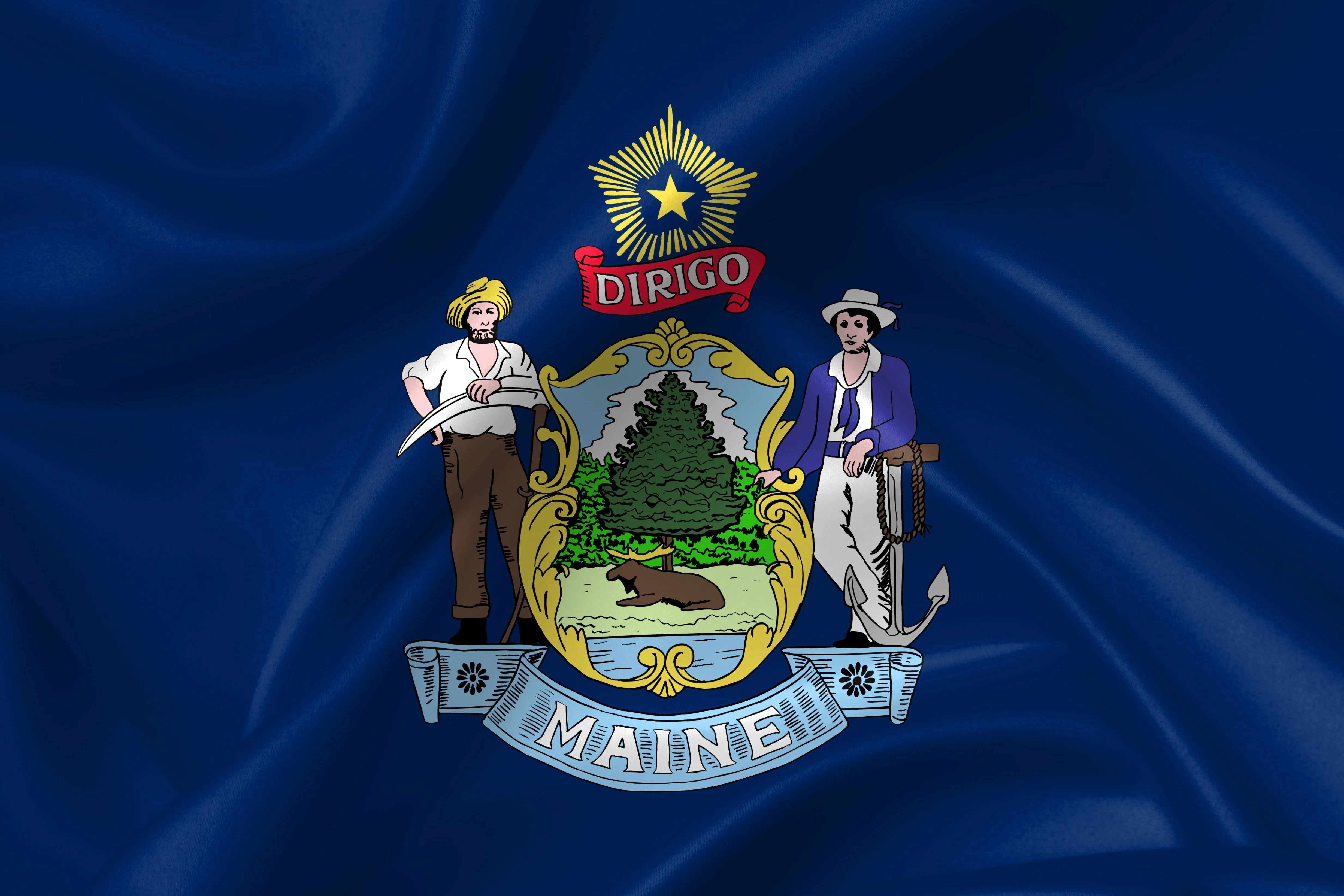 Maine state flag
